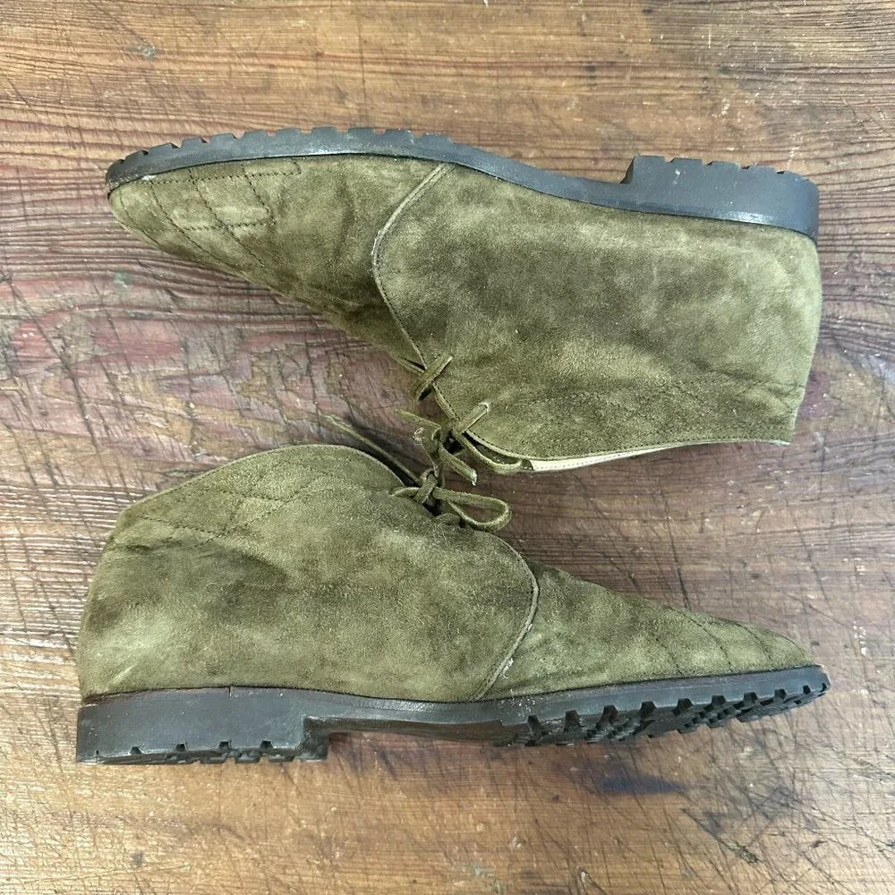 Cole Haan Green Suede Chukka Style Boot 7.5
